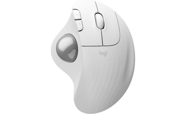 Logitech ERGO M575S Wireless Trackball Mouse – White